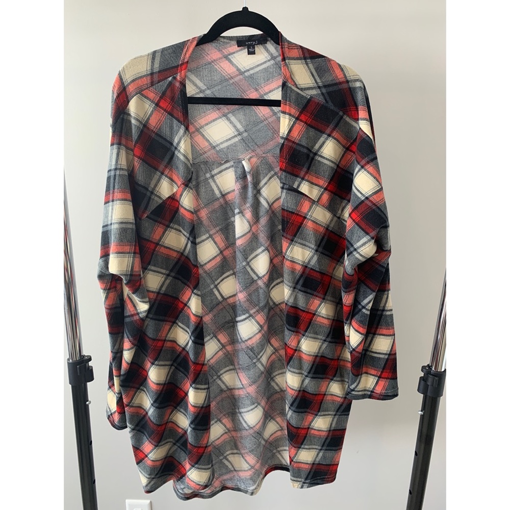 Plaid Kimono Cardigan